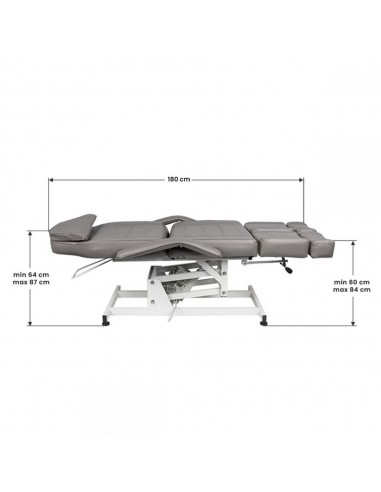 COSMETIC ELECTRIC CHAIR. AZZURRO 673AS PEDI 1 MOTOR GRAY
