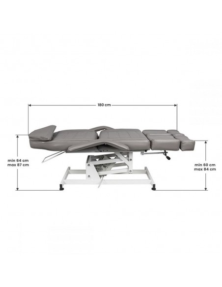 COSMETIC ELECTRIC CHAIR. AZZURRO 673AS PEDI 1 MOTOR GRAY
