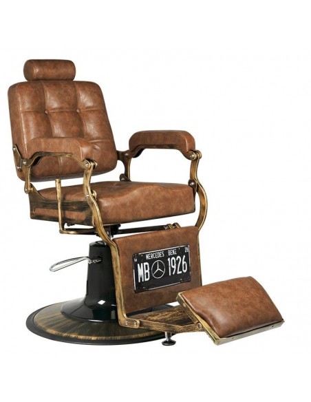 GABBIANO BARBER CHAIR BOSS OLD LEATHER BROWN