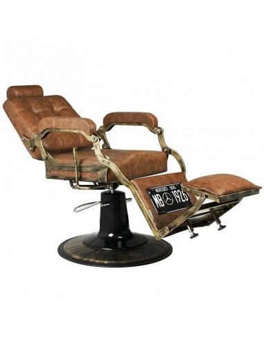 GABBIANO BARBER CHAIR BOSS OLD LEATHER BROWN