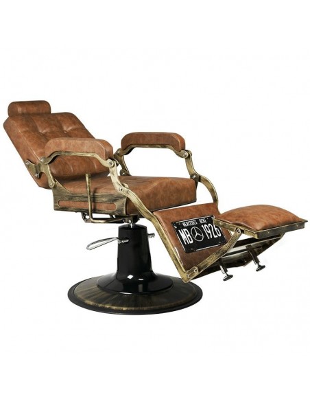 GABBIANO BARBER CHAIR BOSS OLD LEATHER BROWN