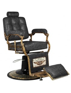 GABBIANO BARBER CHAIRBOSS BOSS OLD LEATHER BLACK