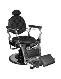 GABBIANO BARBER CHAIR GIULIO SILVER BLACK
