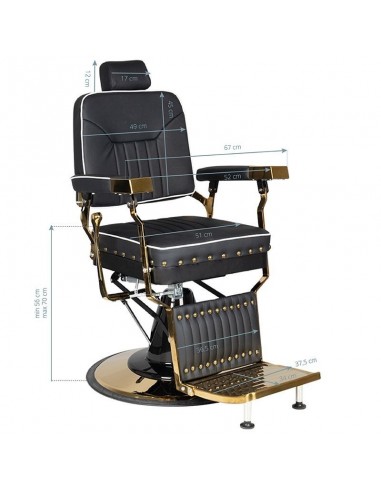 GABBIANO BARBER CHAIR FILIPPO GOLDEN