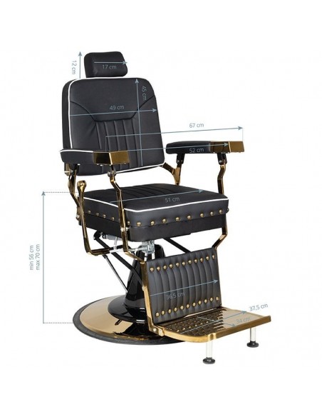 GABBIANO BARBER CHAIR FILIPPO GOLDEN
