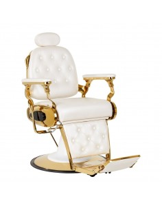 GABBIANO BARBER CHAIR FRANCESCO GOLD WHITE