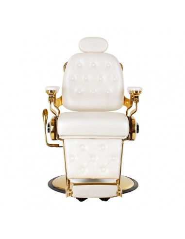 GABBIANO BARBER CHAIR FRANCESCO GOLD WHITE