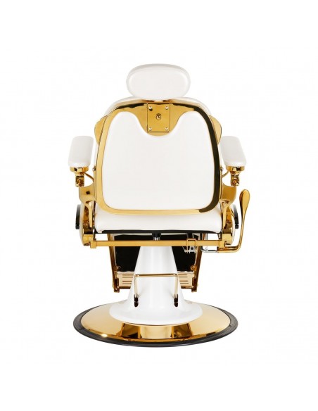 GABBIANO BARBER CHAIR FRANCESCO GOLD WHITE