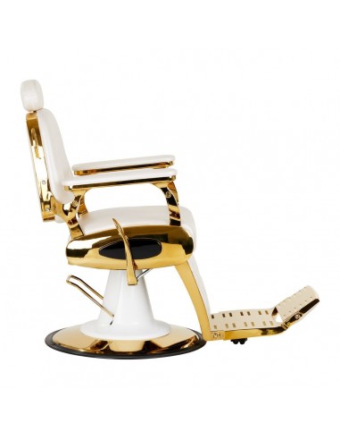 GABBIANO BARBER CHAIR FRANCESCO GOLD WHITE