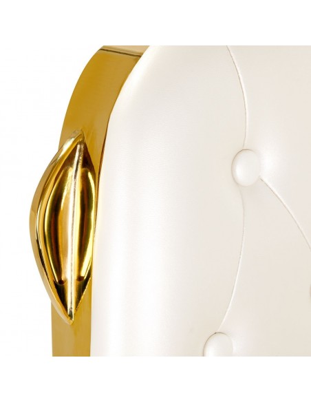 GABBIANO BARBER CHAIR FRANCESCO GOLD WHITE