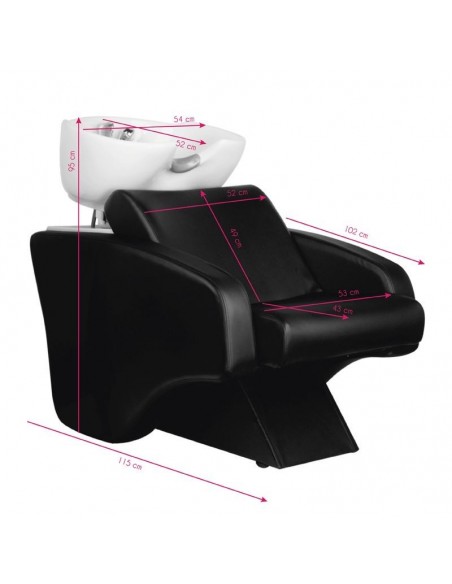 HAIR SYSTEM WASHBASINS C38 BLACK