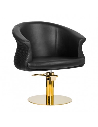 GABBIANO HAIRDRESSING CHAIR GOLDEN BLACK