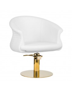 GABBIANO HAIRDRESSING CHAIR WERSAL GOLDEN WHITE