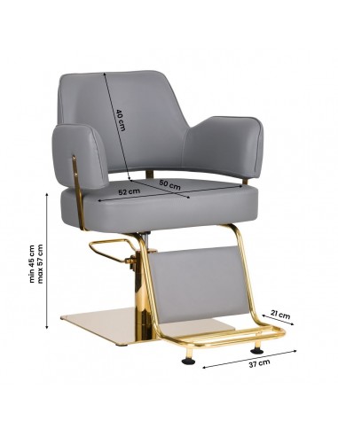 GABBIANO HAIRDRESSING CHAIR LINZ GOLDEN GRAY