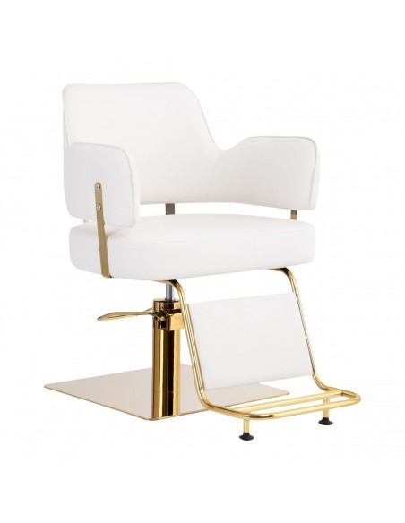 GABBIANO HAIRDRESSING CHAIR LINZ GOLDEN WHITE