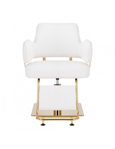 GABBIANO HAIRDRESSING CHAIR LINZ GOLDEN WHITE