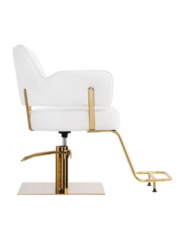 GABBIANO HAIRDRESSING CHAIR LINZ GOLDEN WHITE