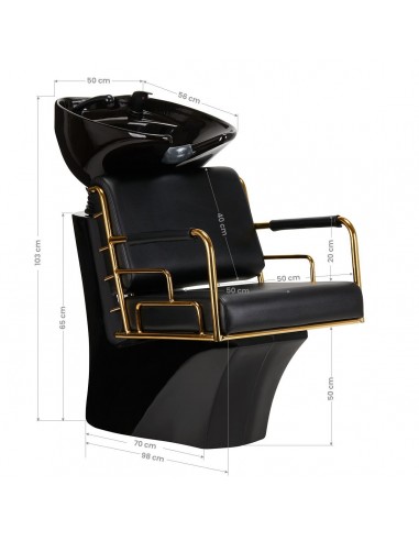 GABBIANO WASHBASINS PRATO GOLDEN BLACK