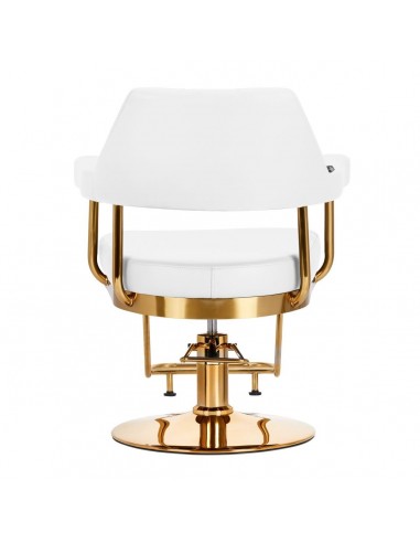 GABBIANO HAIRDRESSING CHAIR GRANADA GOLD WHITE