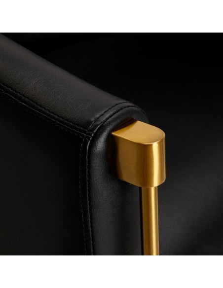 GABBIANO BURGOS GOLD BLACK HAIRDRESSING CHAIR