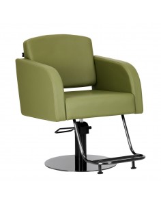 GABBIANO HAIRDRESSING CHAIR TURIN, BLACK AND GREEN