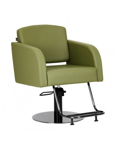 GABBIANO HAIRDRESSING CHAIR TURIN, BLACK AND GREEN