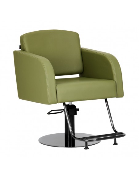 GABBIANO HAIRDRESSING CHAIR TURIN, BLACK AND GREEN