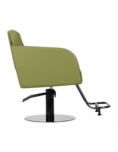 GABBIANO HAIRDRESSING CHAIR TURIN, BLACK AND GREEN