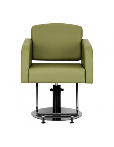 GABBIANO HAIRDRESSING CHAIR TURIN, BLACK AND GREEN