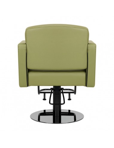 GABBIANO HAIRDRESSING CHAIR TURIN, BLACK AND GREEN