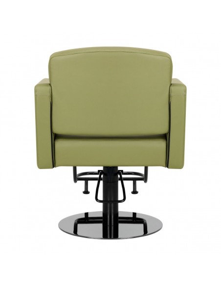 GABBIANO HAIRDRESSING CHAIR TURIN, BLACK AND GREEN