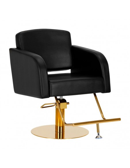 GABBIANO HAIRDRESSING CHAIR TURIN GOLD BLACK