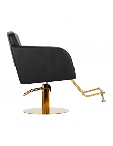 GABBIANO HAIRDRESSING CHAIR TURIN GOLD BLACK