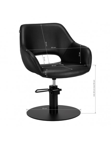GABIANO SEVILLA BLACK HAIRDRESSING CHAIR