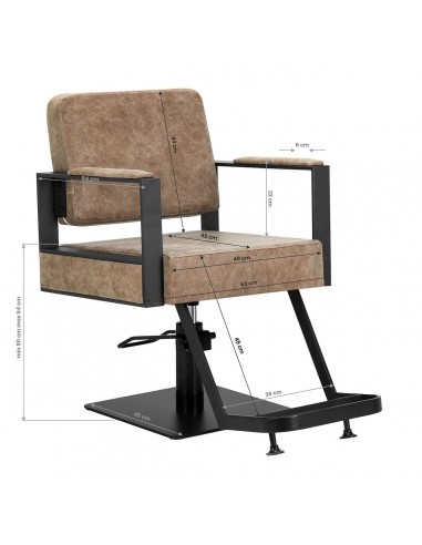 GABBIANO MODENA OLD BROWN HAIRDRESSING CHAIR