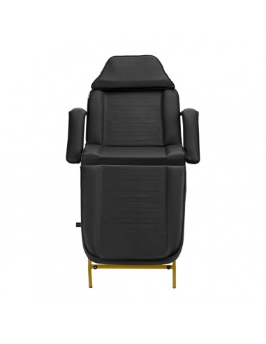 COSMETIC CHAIR WITH GOLD AND BLACK VOUVETTES 557G