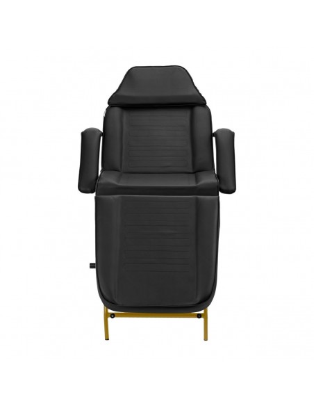 COSMETIC CHAIR WITH GOLD AND BLACK VOUVETTES 557G