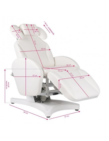 IVETTE PROFESIONAL ELECTRIC EYELASH TRATMENT BED WHITE