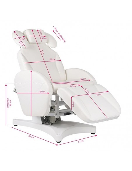 IVETTE PROFESIONAL ELECTRIC EYELASH TRATMENT BED WHITE