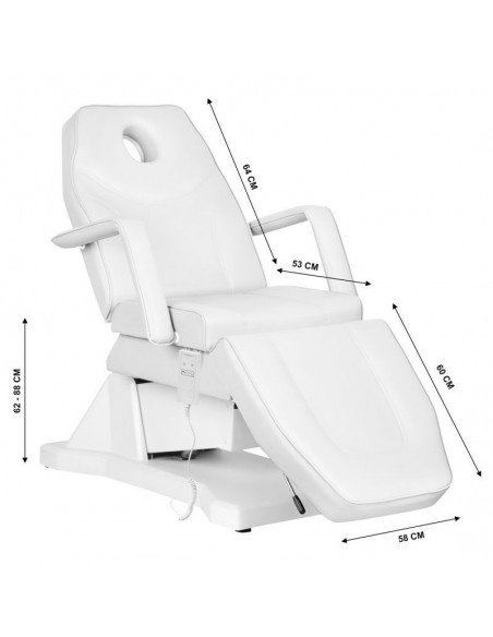 SILLON ELECTRIC BEAUTY BED SOFT 1 MOTOR WHITE