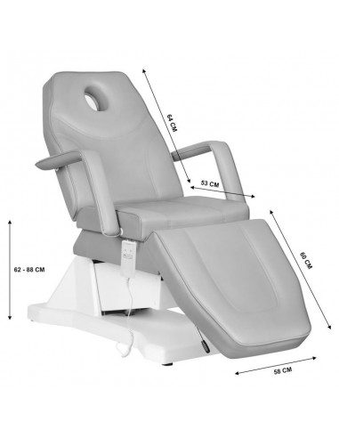 ELECTRIC BEAUTY BED SOFT 1 MOTOR GRAY