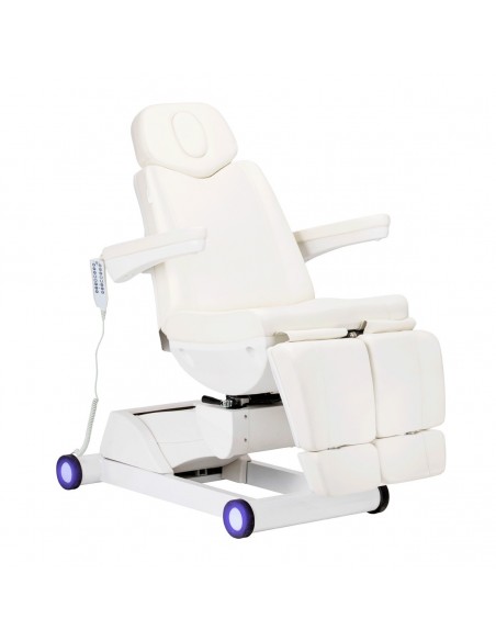 AZZURRO 873 PEDI ELECTRICR SWIVEL COSMETIC BED WHITE