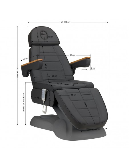 SILLON LUX 273B ELECTRIC COSMETIC BED 3 GRAY MOTORS GRAY BASE