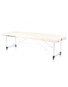 ALUMINIUM COMFORT FOLDING MASSAGE TABLE ACTIV FIZJO 3 SEGMENT CREAM