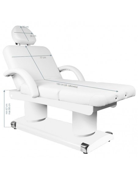 SPA BEUTY LOUNGER AZZURRO 838A 4 MOTORS WHITE HEATED