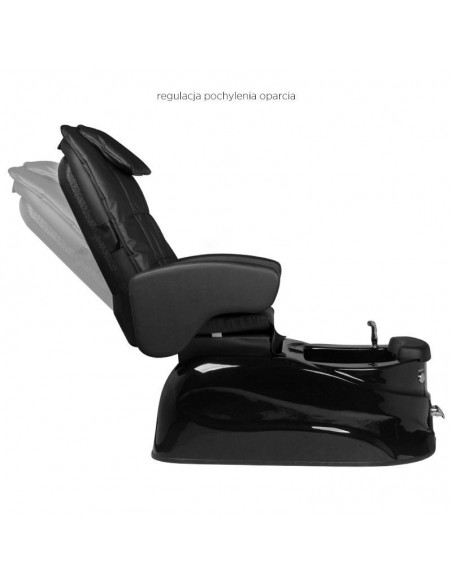 SPA PEDICURE CHAIR BLACK WITH MASSAGE AND PUMP AS-122