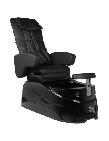 SPA PEDICURE CHAIR BLACK WITH MASSAGE AND PUMP AS-122