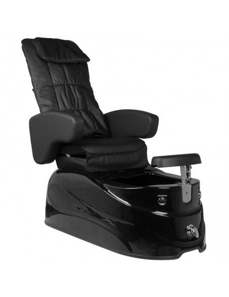 SPA PEDICURE CHAIR BLACK WITH MASSAGE AND PUMP AS-122