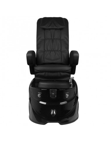 SPA PEDICURE CHAIR BLACK WITH MASSAGE AND PUMP AS-122