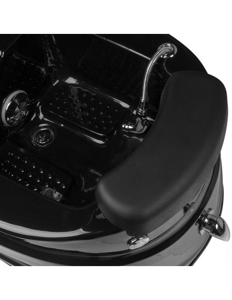 SPA PEDICURE CHAIR BLACK WITH MASSAGE AND PUMP AS-122